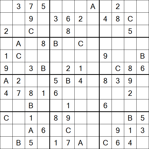 Sudoku 12x12 - Medium