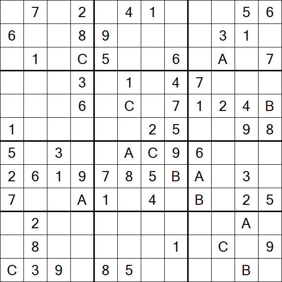 Sudoku 12x12 - Medium