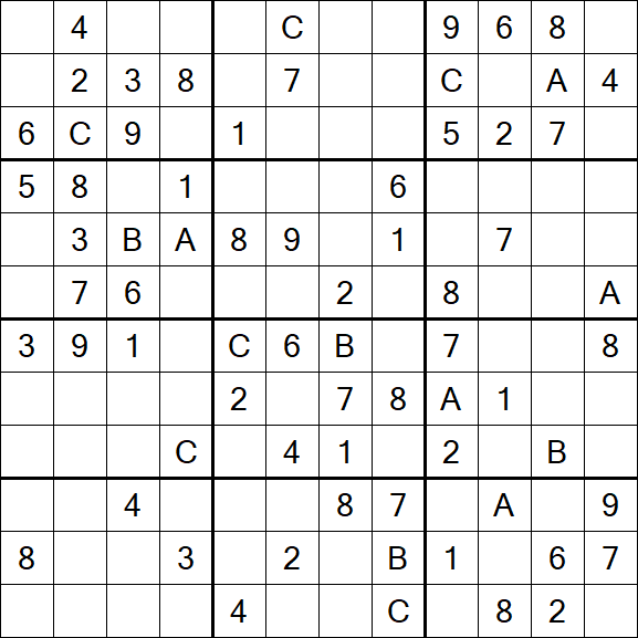Sudoku 12x12 - Medium