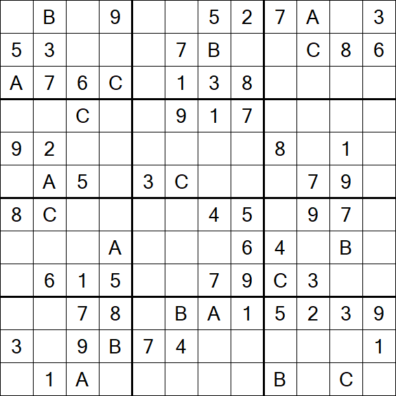 Sudoku 12x12 - Medium