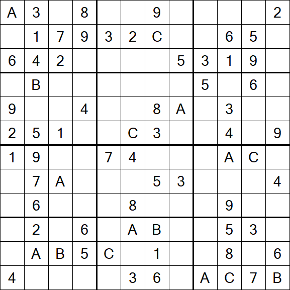 Sudoku 12x12 - Medium