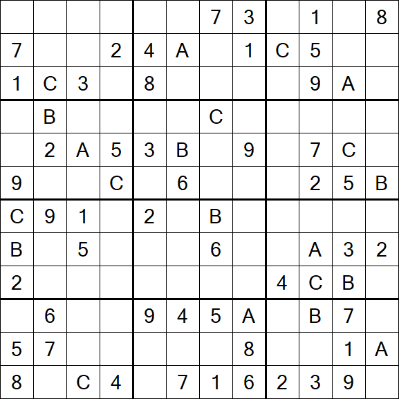 Sudoku 12x12 - Medium