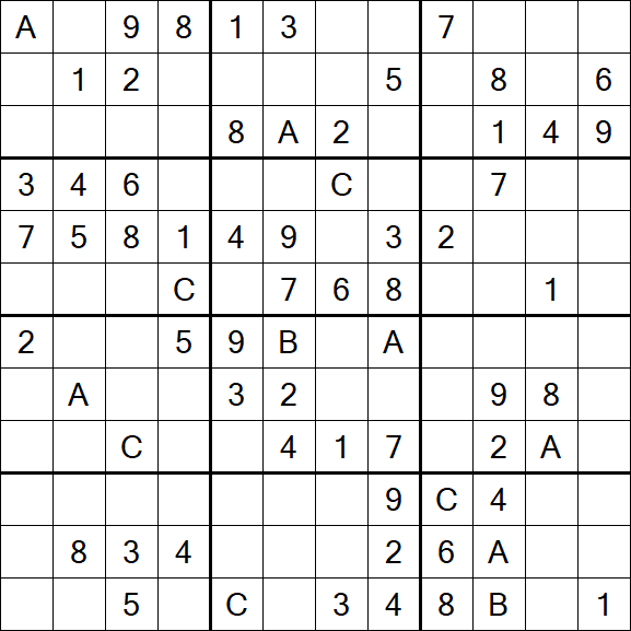Sudoku 12x12 - Medium