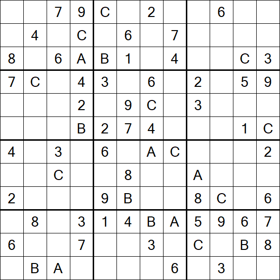 Sudoku 12x12 - Medium