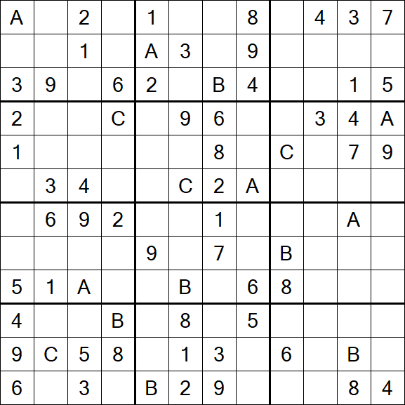 Sudoku 12x12 - Medium
