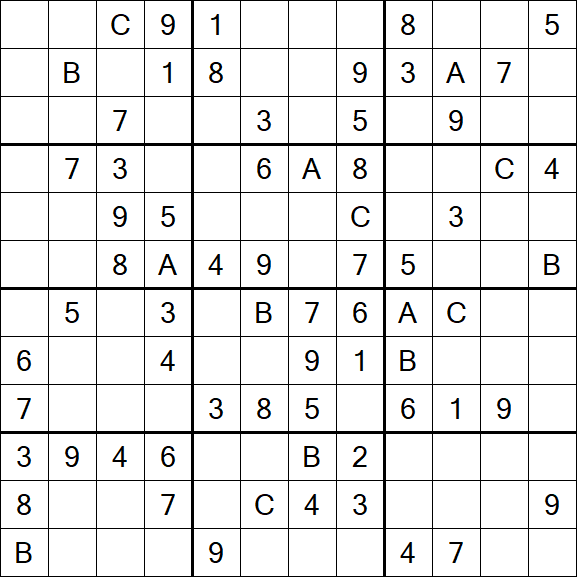 Sudoku 12x12 - Medium