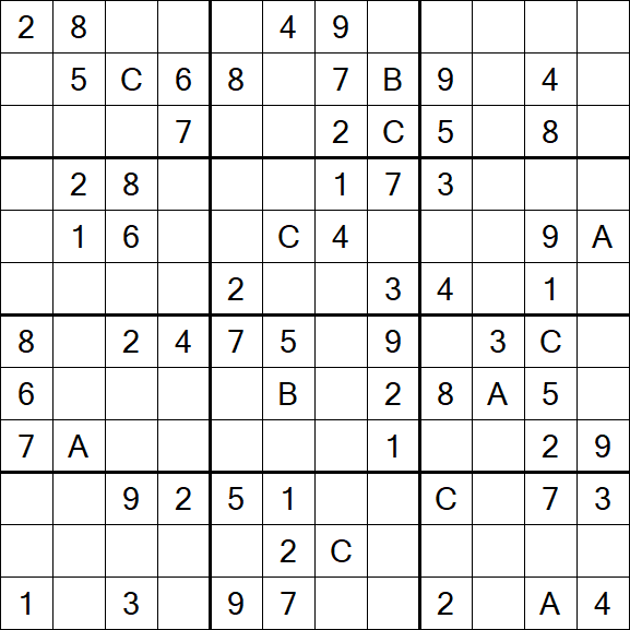 Sudoku 12x12 - Medium