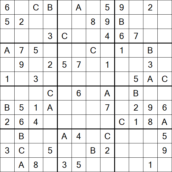 Sudoku 12x12 - Medium
