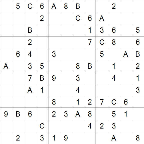 Sudoku 12x12 - Medium