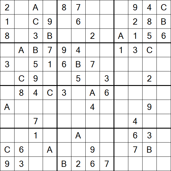 Sudoku 12x12 - Medium