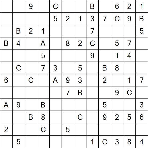 Sudoku 12x12 - Medium