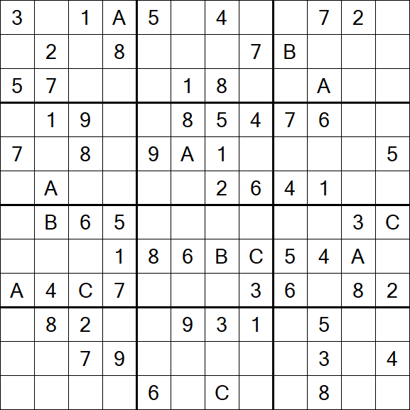 Sudoku 12x12 - Medium
