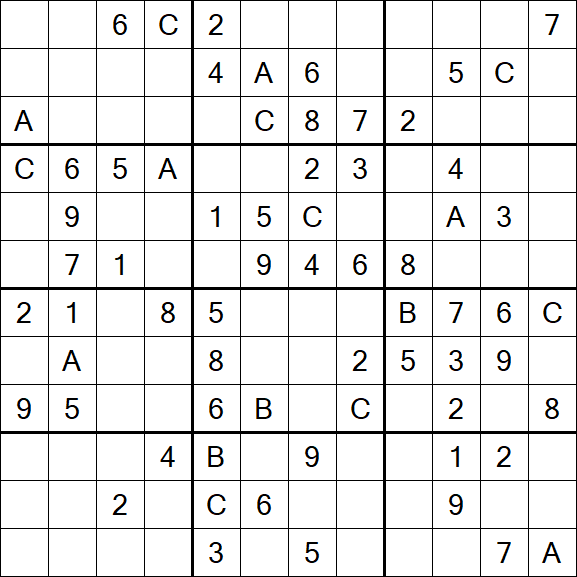 Sudoku 12x12 - Medium