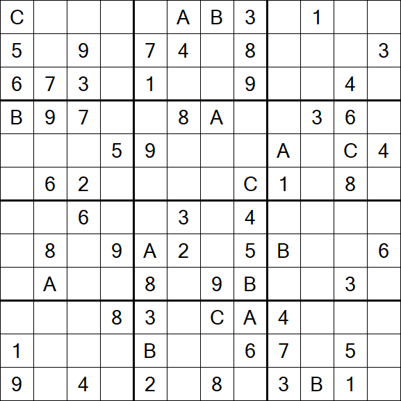 Sudoku 12x12 - Medium