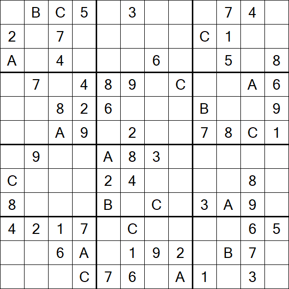 Sudoku 12x12 - Medium