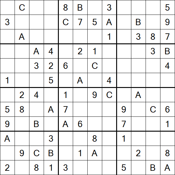 Sudoku 12x12 - Medium