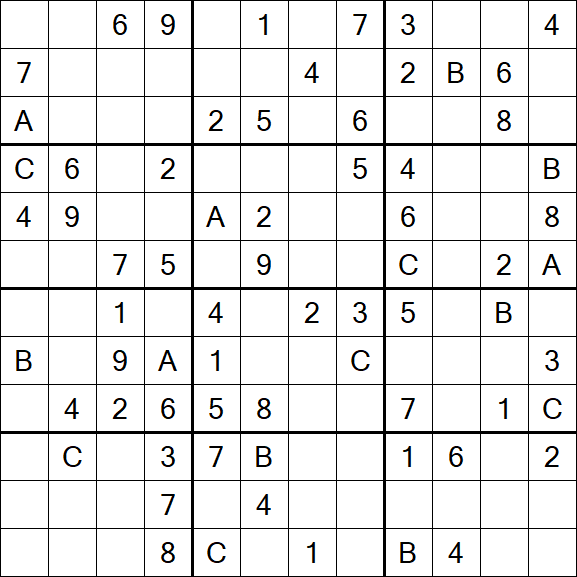Sudoku 12x12 - Medium