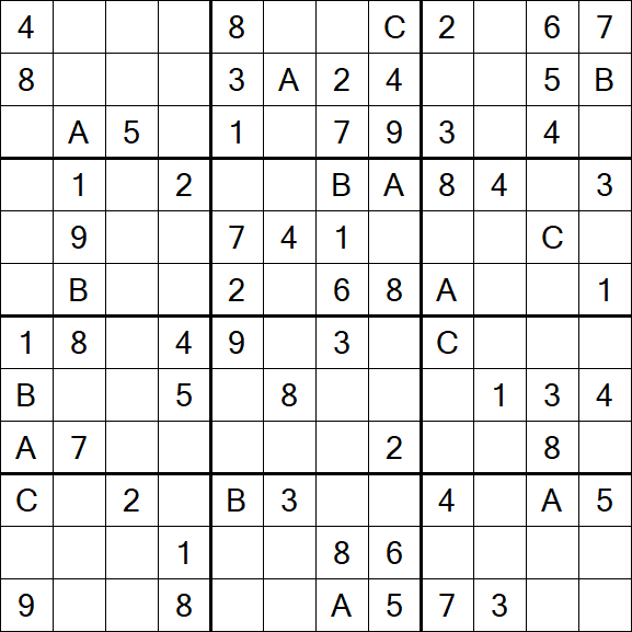 Sudoku 12x12 - Medium