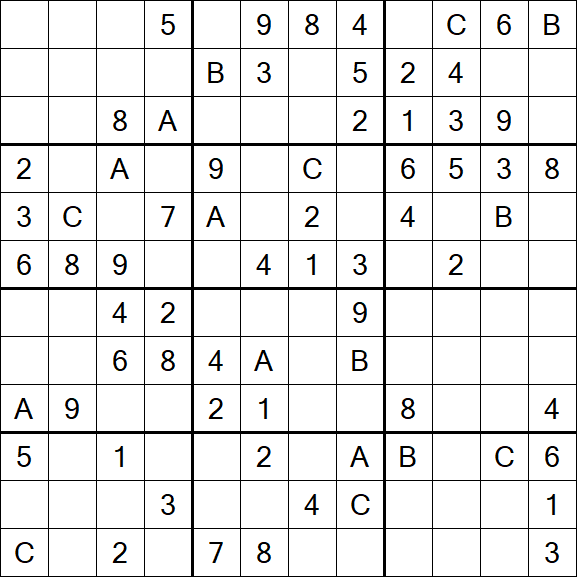 Sudoku 12x12 - Medium