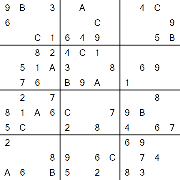 Sudoku 12x12 - Medium