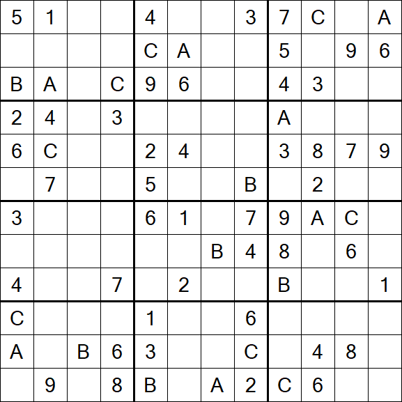 Sudoku 12x12 - Medium