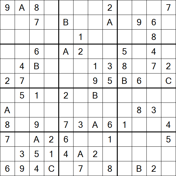 Sudoku 12x12 - Medium