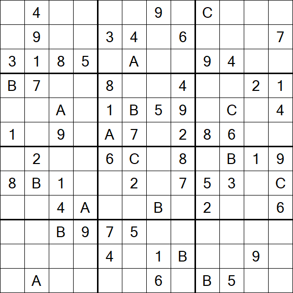 Sudoku 12x12 - Medium