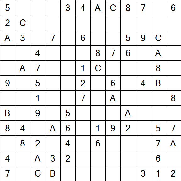 Sudoku 12x12 - Medium