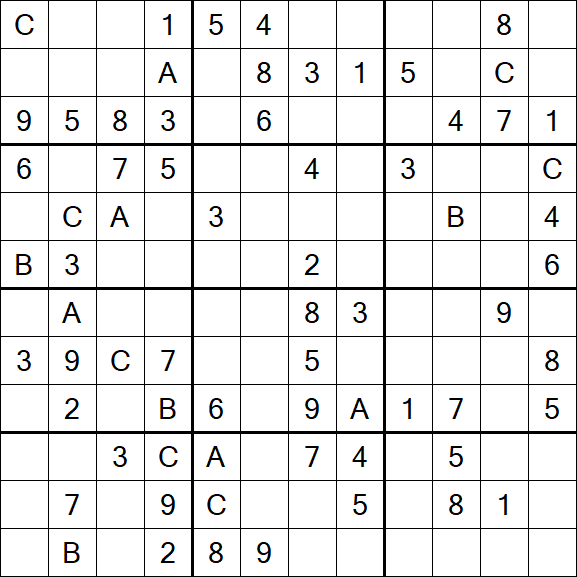 Sudoku 12x12 - Medium