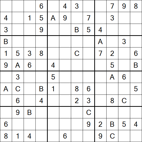 Sudoku 12x12 - Medium