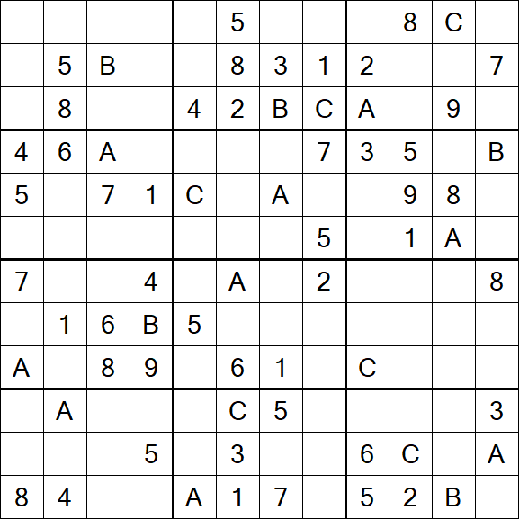 Sudoku 12x12 - Medium