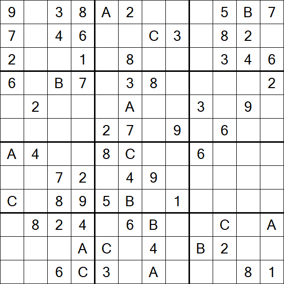 Sudoku 12x12 - Medium