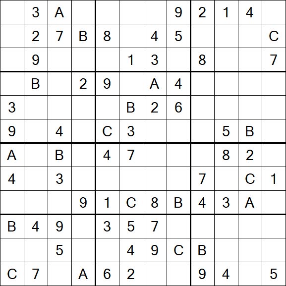 Sudoku 12x12 - Medium