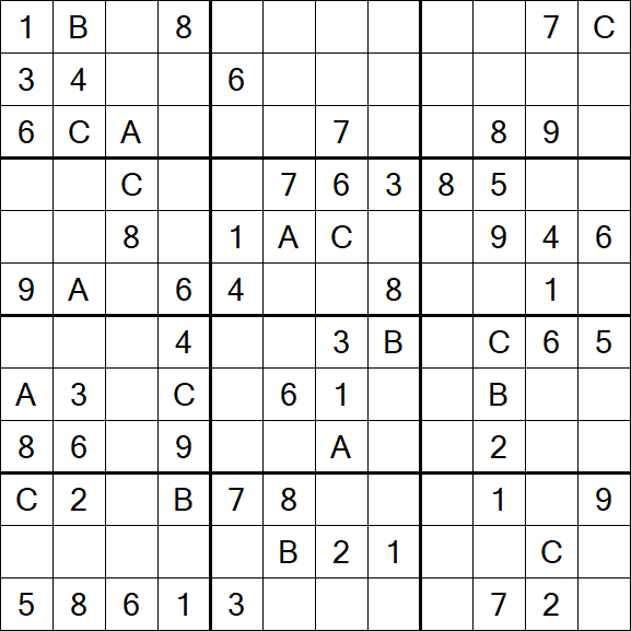 Sudoku 12x12 - Medium