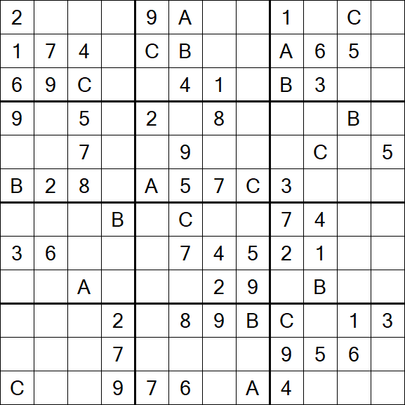 Sudoku 12x12 - Medium