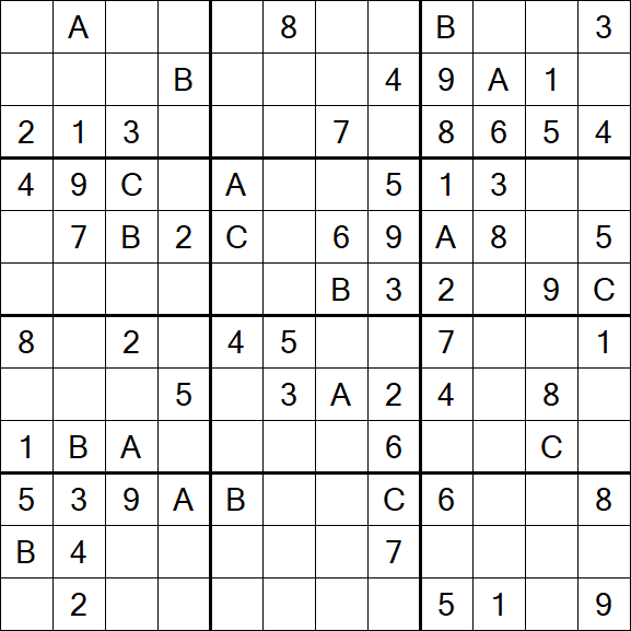Sudoku 12x12 - Medium
