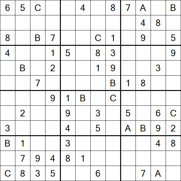 Sudoku 12x12 - Medium