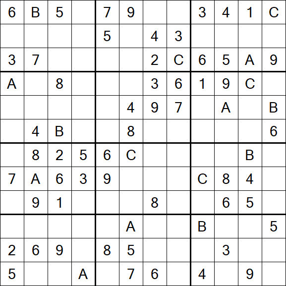 Sudoku 12x12 - Medium