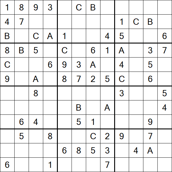 Sudoku 12x12 - Medium