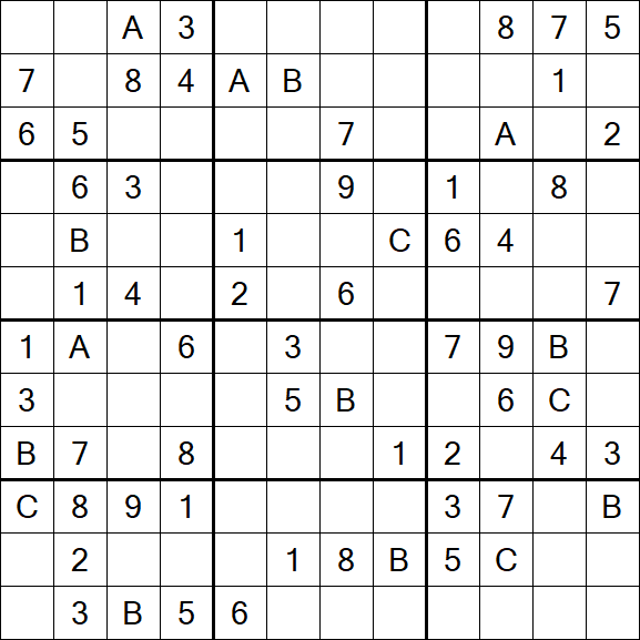 Sudoku 12x12 - Medium