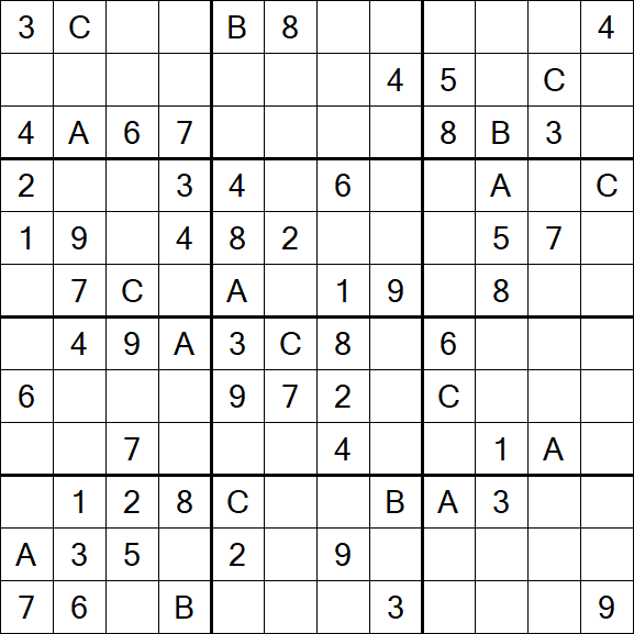 Sudoku 12x12 - Medium