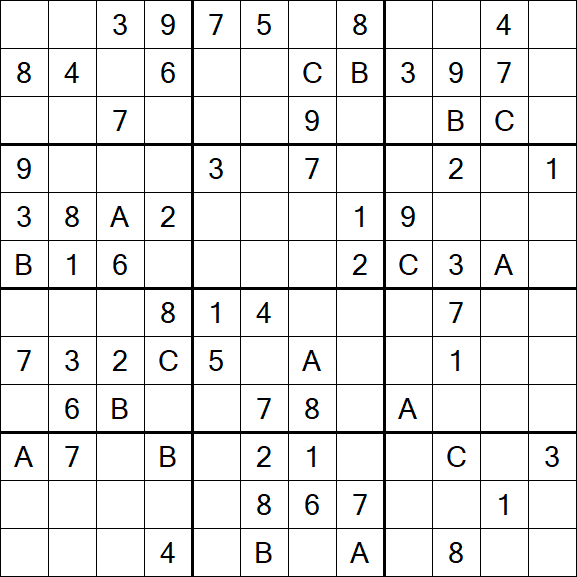 Sudoku 12x12 - Moyen