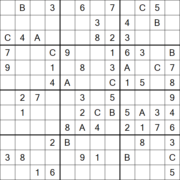 Sudoku 12x12 - Medium