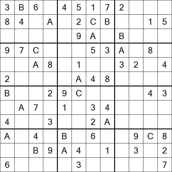 Sudoku 12x12 - Medium