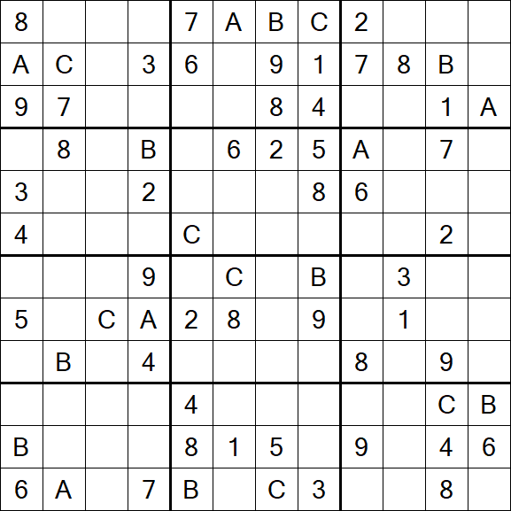 Sudoku 12x12 - Medium