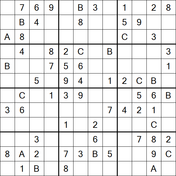 Sudoku 12x12 - Moyen