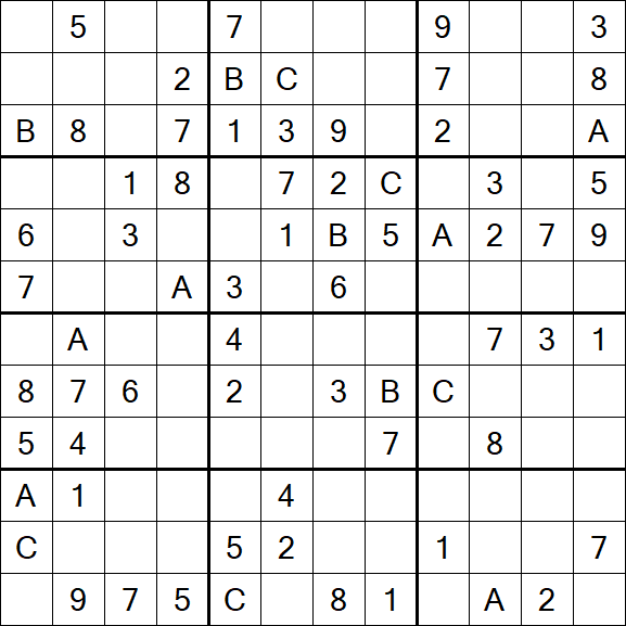 Sudoku 12x12 - Medium