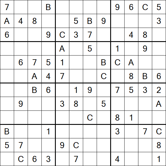 Sudoku 12x12 - Medium