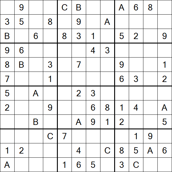 Sudoku 12x12 - Medium