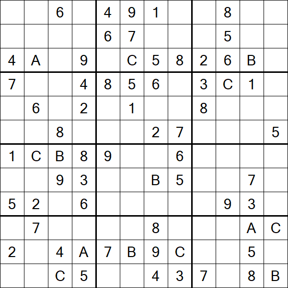 Sudoku 12x12 - Medium